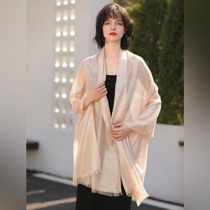 Raw Trim Scarf /Shawl